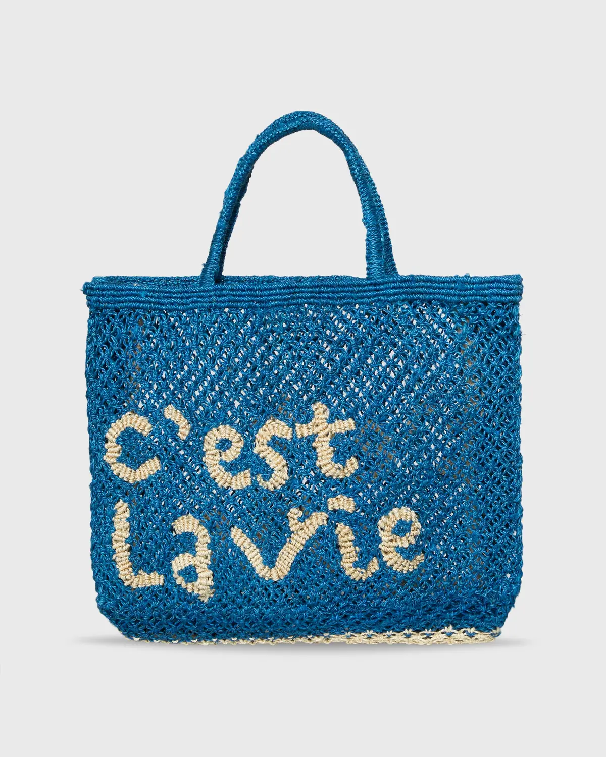 Small C'est La Vie Tote In Cobalt 1