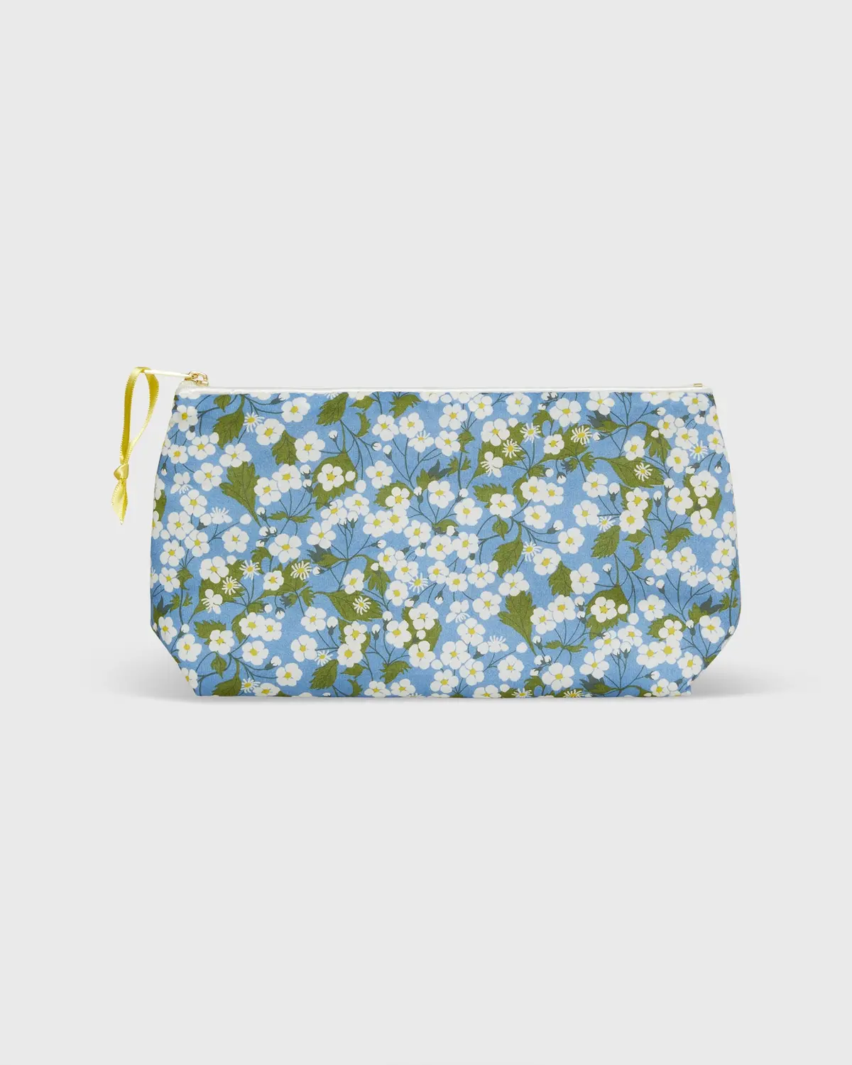 Soft Small Cosmetic Bag In Blue/Ivory Mitsi Liberty Fabric 1