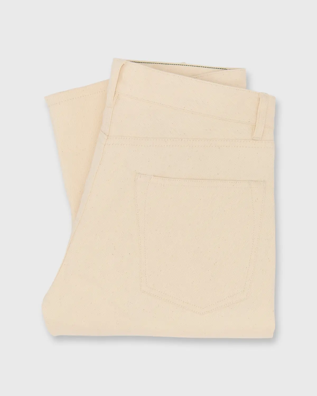 Slim Straight Jean In Natural Selvedge Denim 1