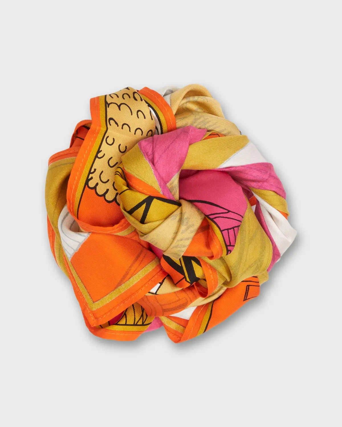 Tokyo Square Scarf In Fuchsia 1