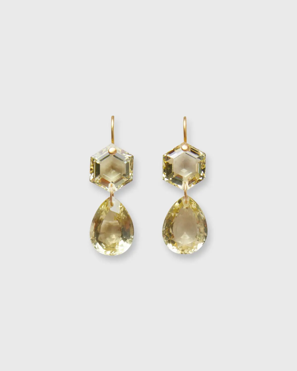 Bianca Earrings In Lemon Quartz 1