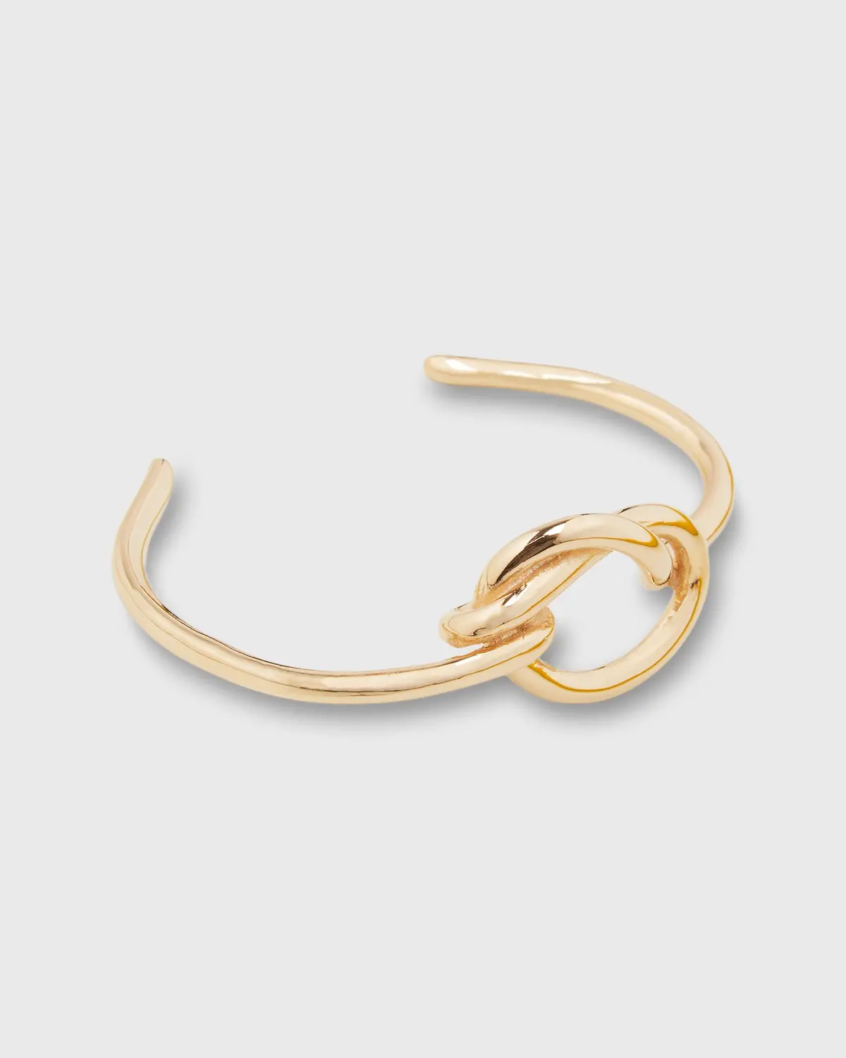 Large Knot Bangle In Gold 1