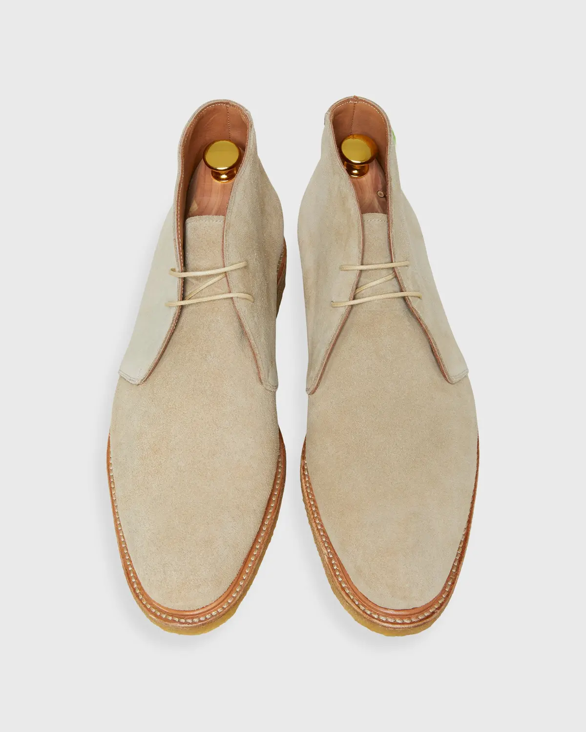 Chukka Boot In Stone Suede 1