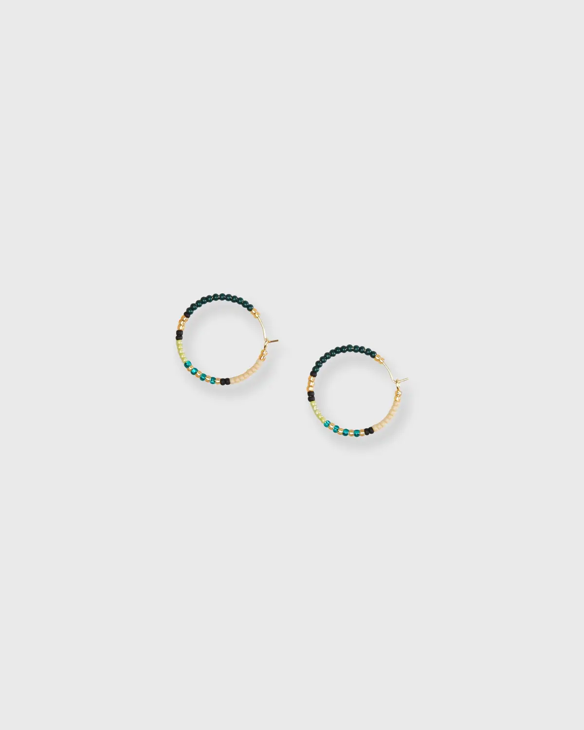 Aryna Hoop Earrings In Olive 1