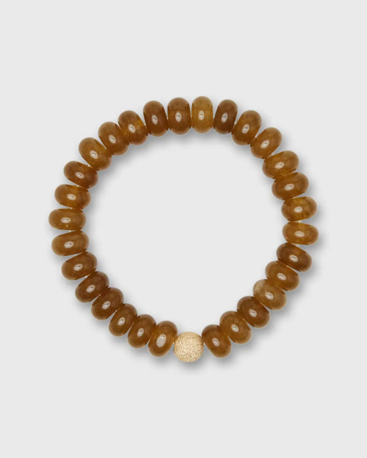 Semi Precious Beaded Bracelet In Bronze Monochrome 1