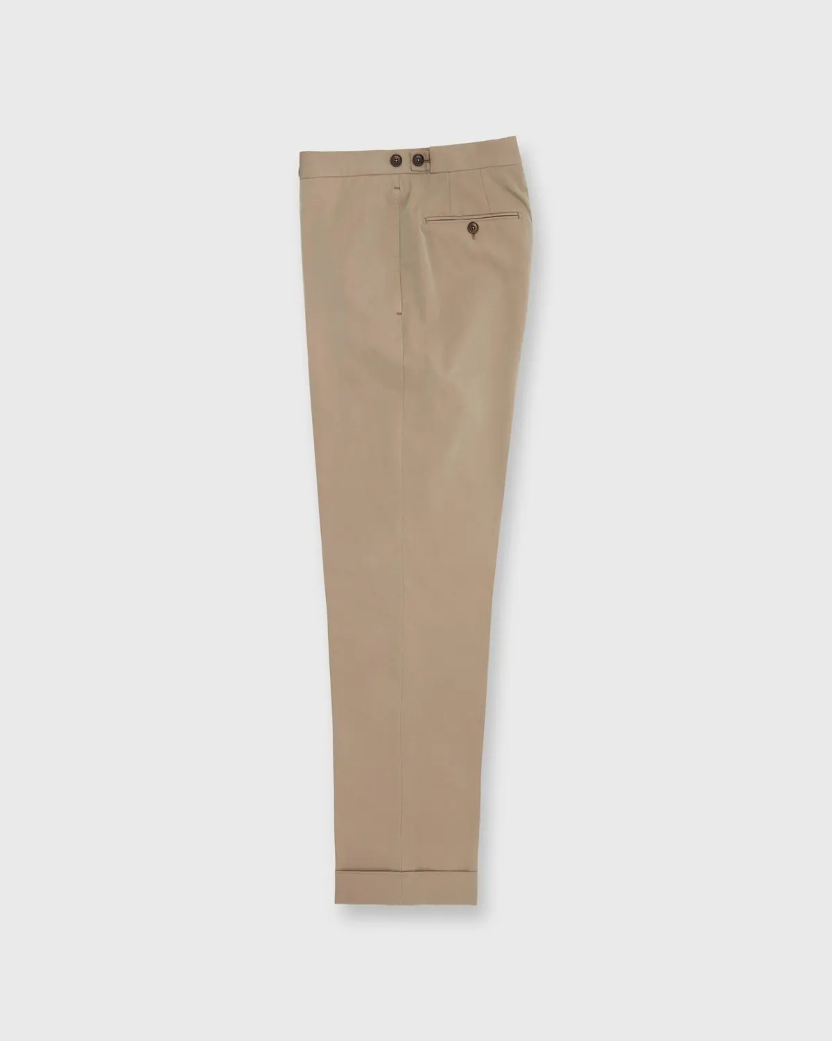 Side-Tab Dress Trouser In Khaki/Red Solaro 1