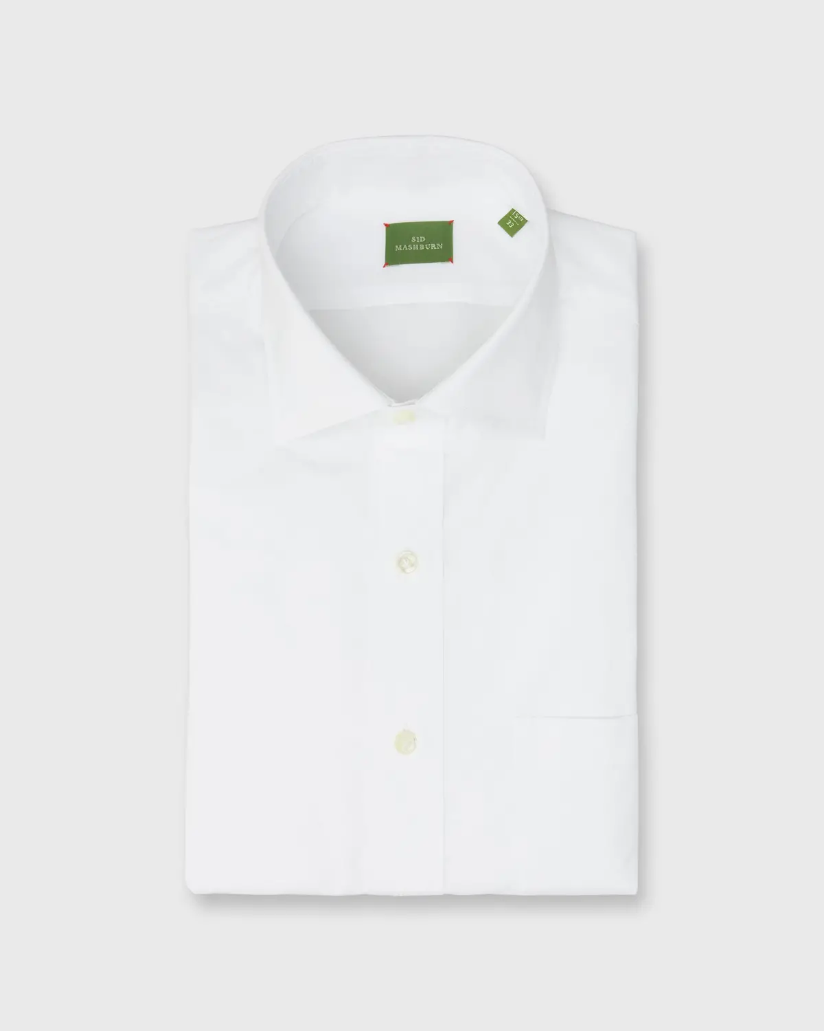 Otto Handmade Dress Shirt In White Sea Island Poplin 1
