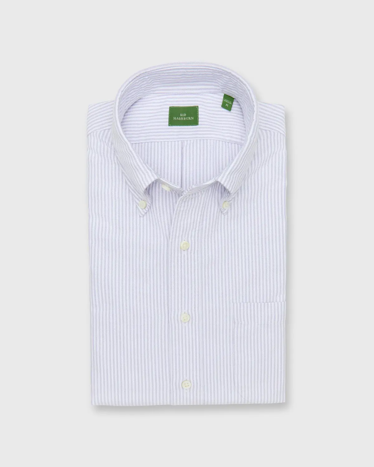 Button-Down Sport Shirt In Lavender University Stripe Oxford 1