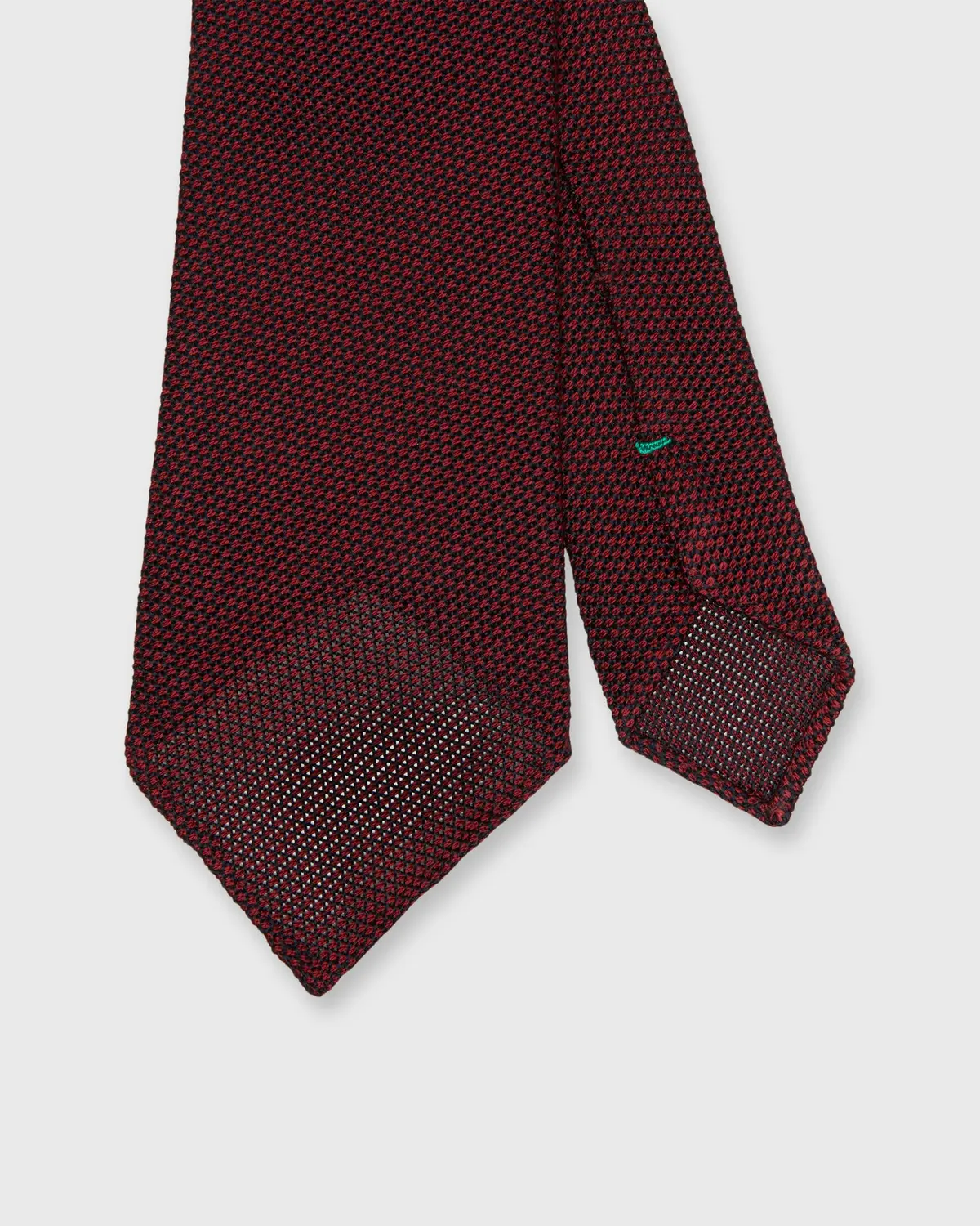 Silk Fino Grenadine Tie In Red/Navy 1