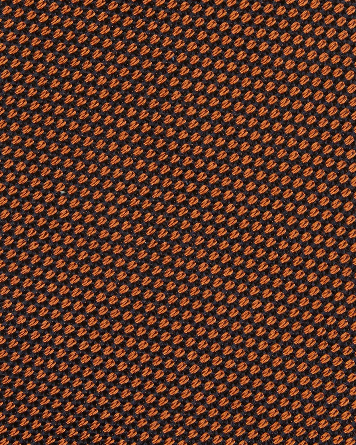 Silk Fino Grenadine Tie In Ginger/Navy 2