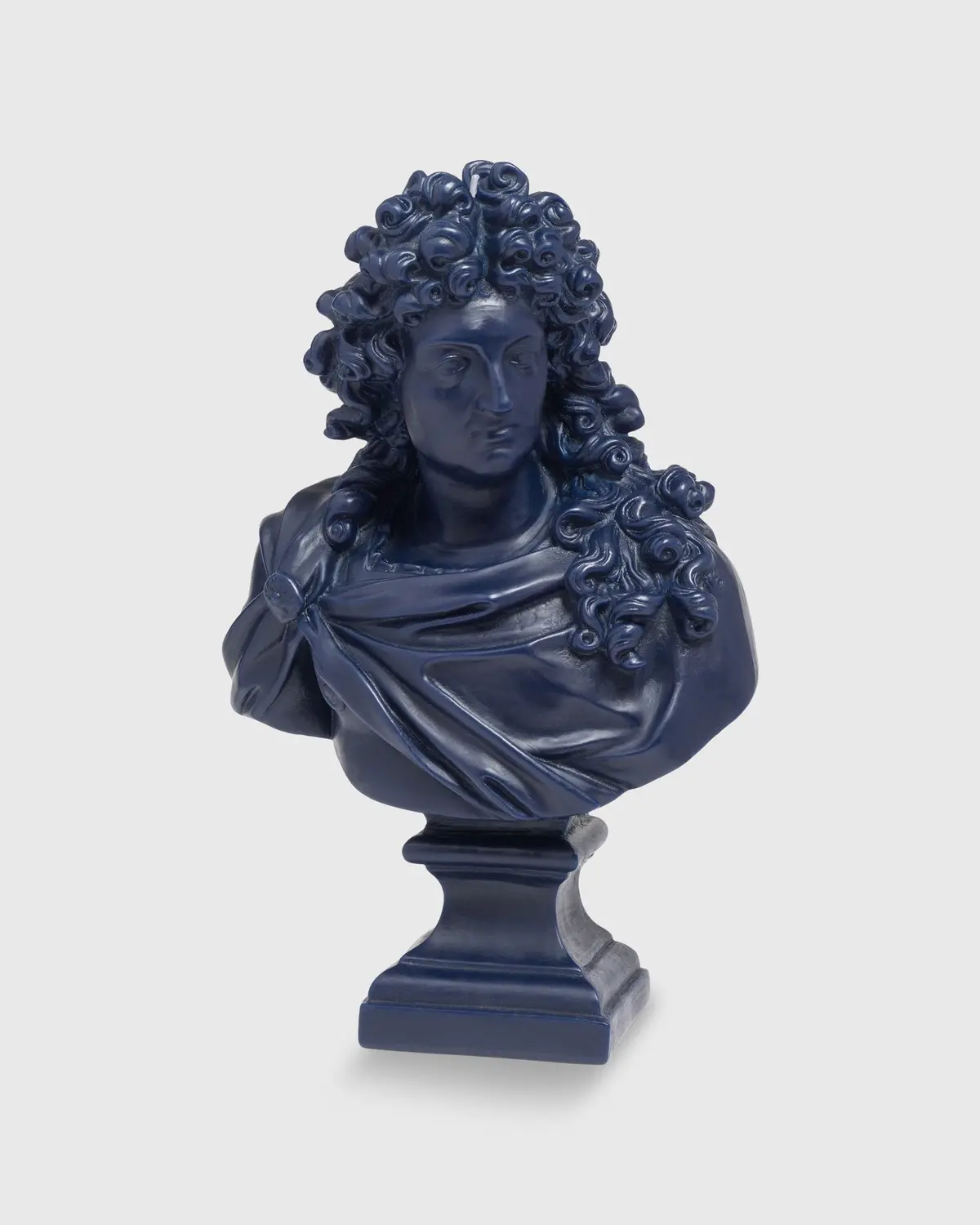 Louis Xiv Bust Candle In Navy Blue 1