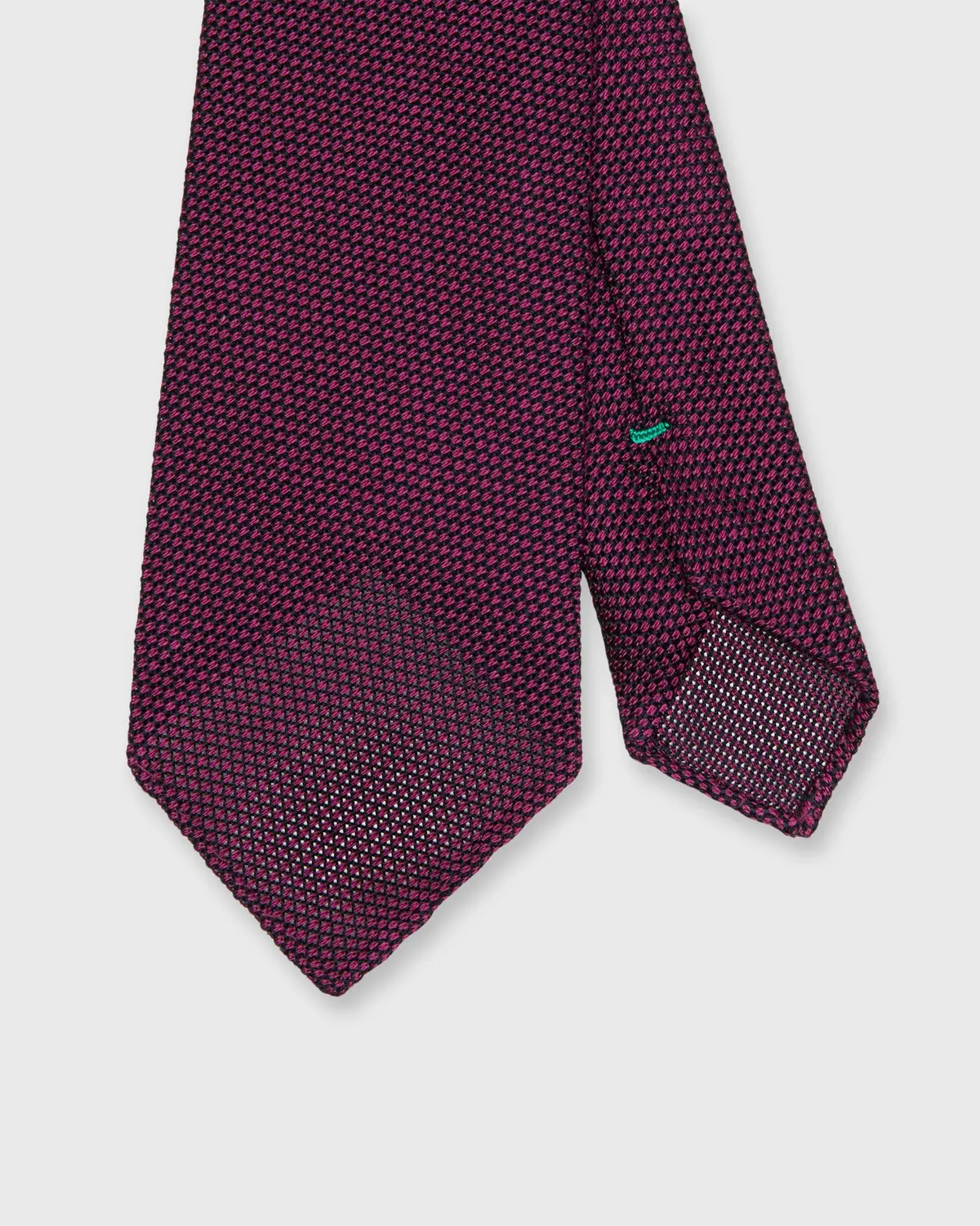 Silk Fino Grenadine Tie In Berry/Navy 1