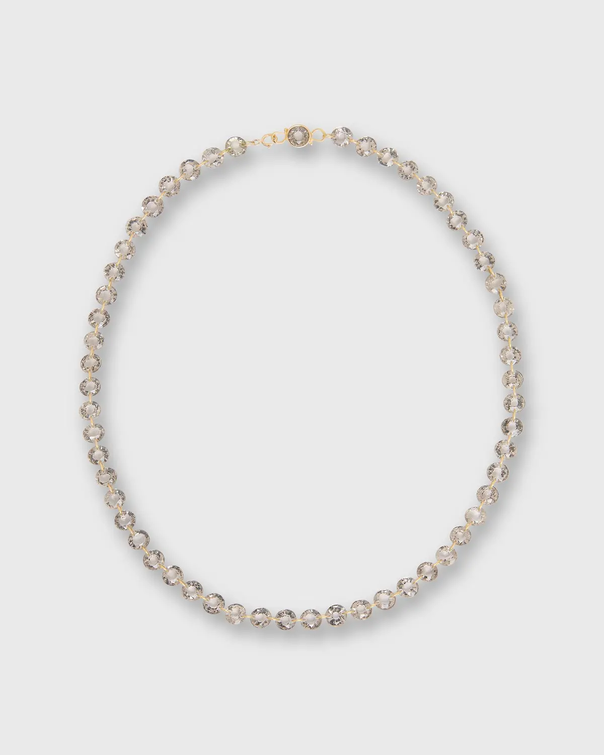 Small Lady Like Necklace In Smokey Quartz 1
