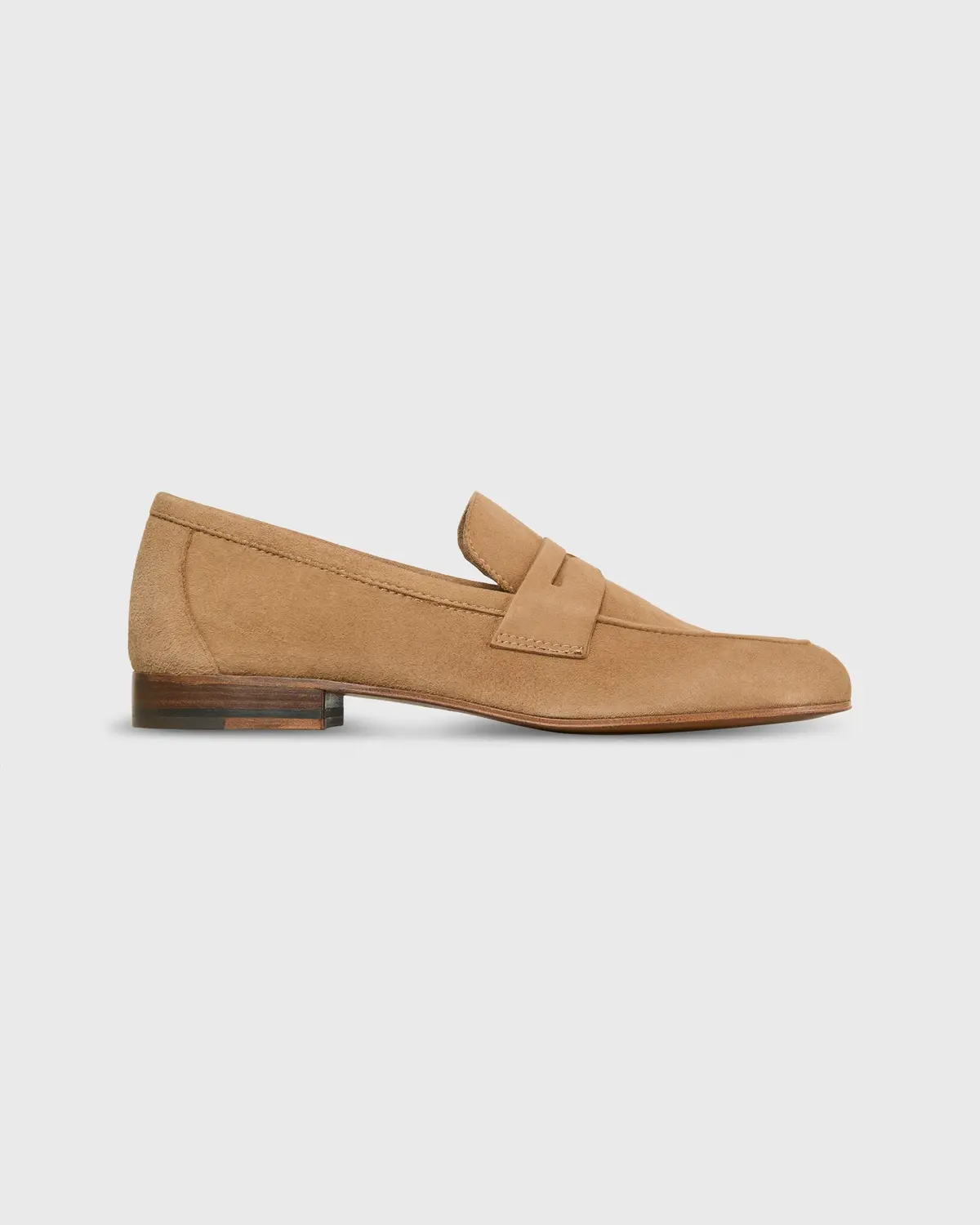 Mia Loafer In Camel Suede 1
