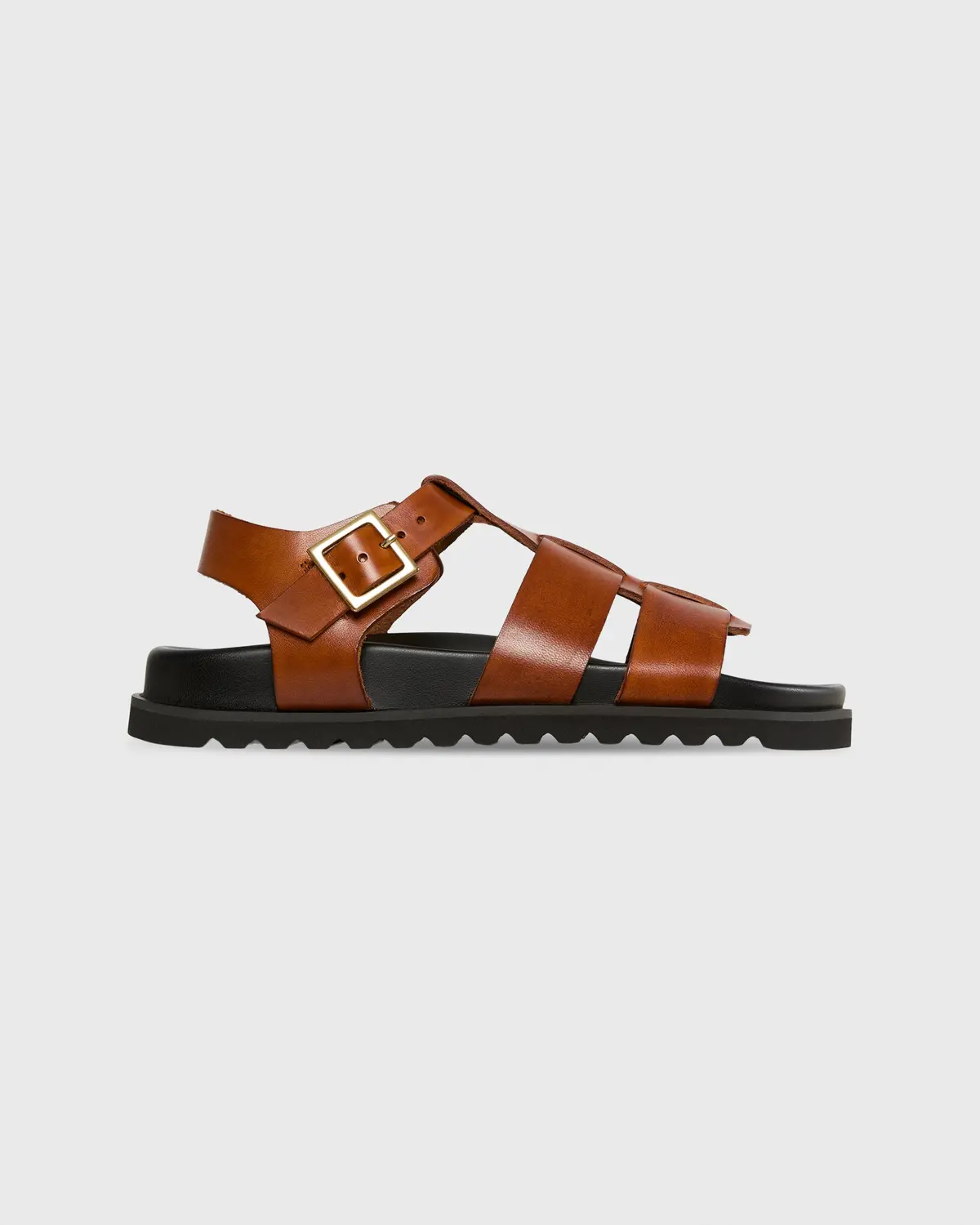 Natalie Sandal In Tan Leather 1