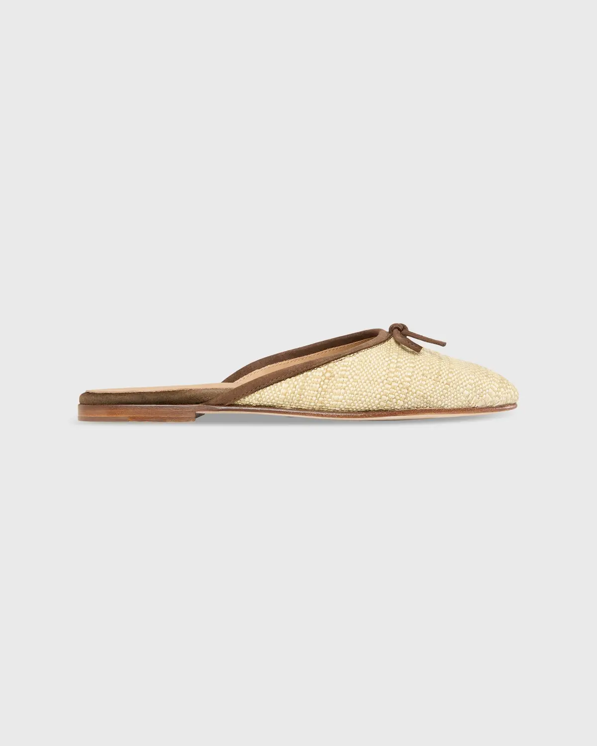 Joy Mule In Khaki Basketweave 1