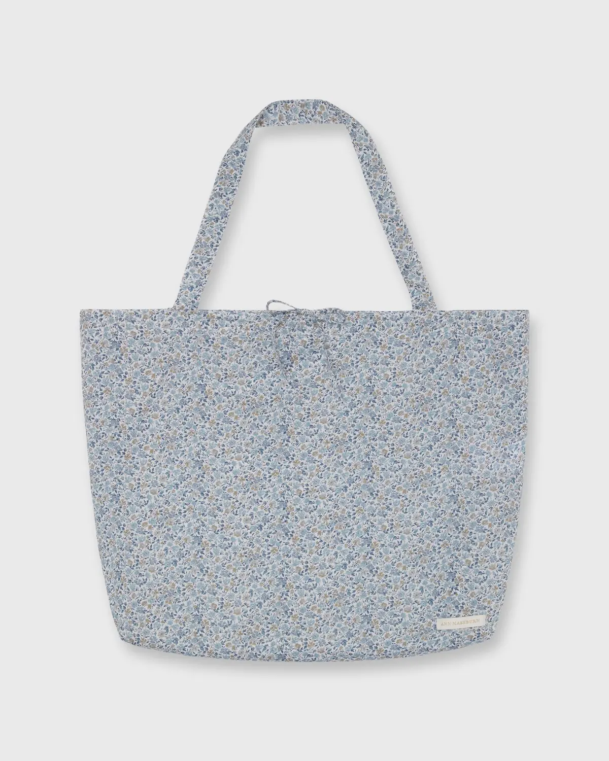 Reusable Tote Bag In Steel Blue Multi Hannah Rose Liberty Fabric 1
