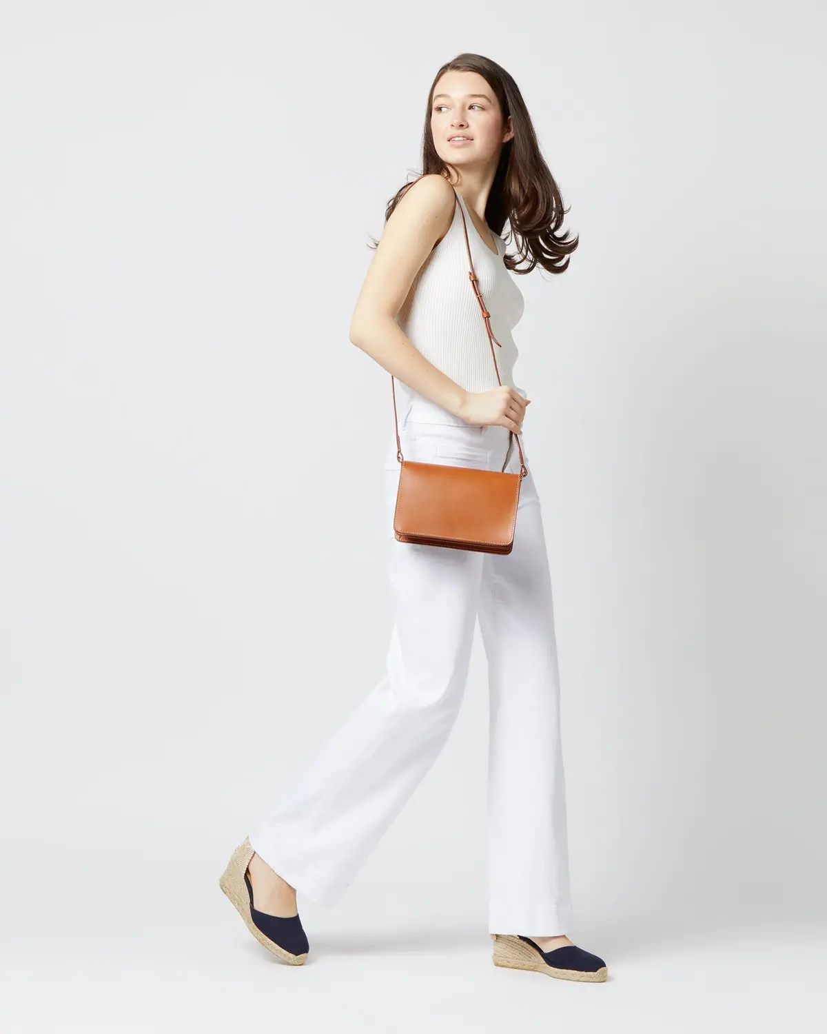 Josie Crossbody Bag In Natural Leather 2
