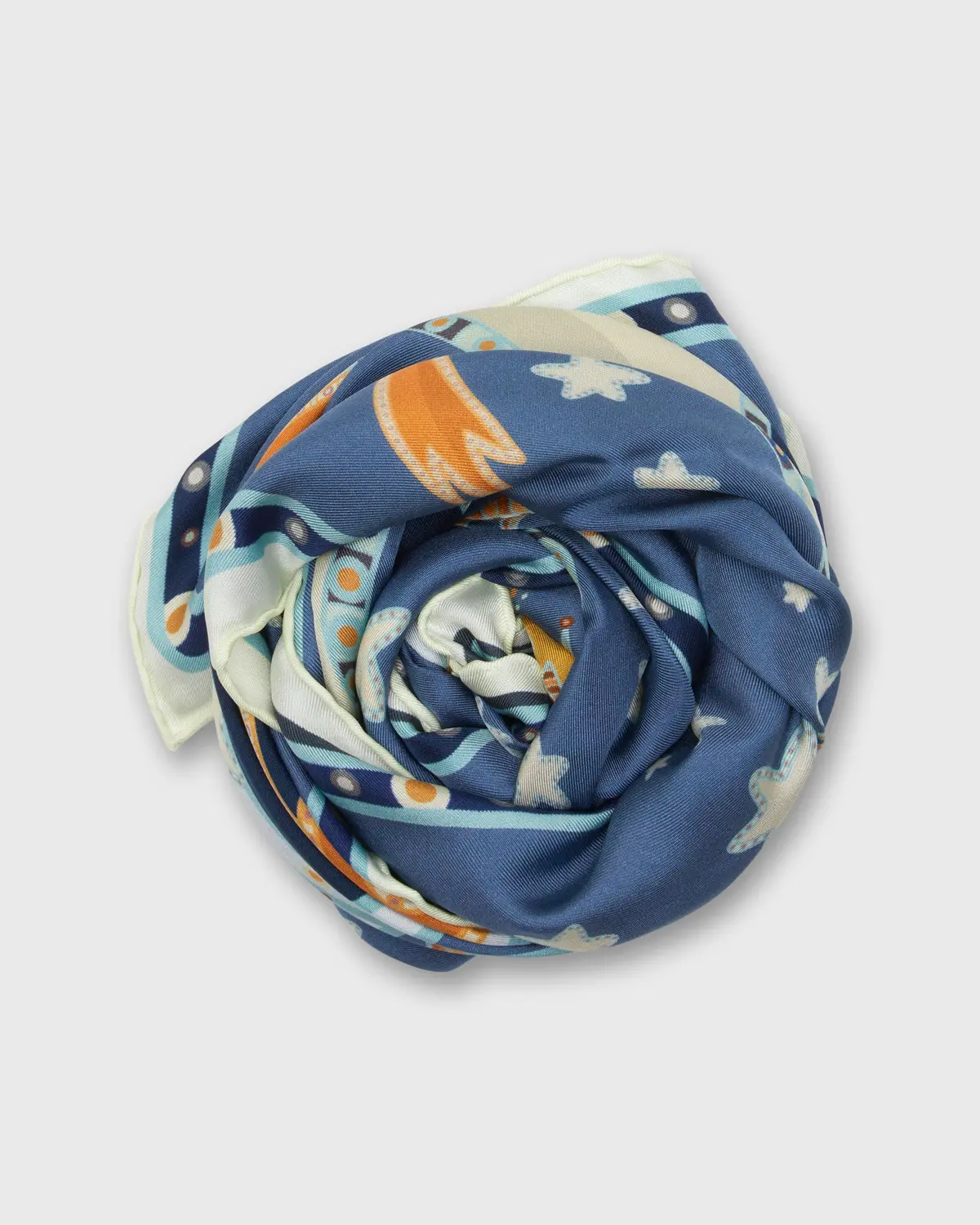 Square Scarf In Blue Astronomy 1