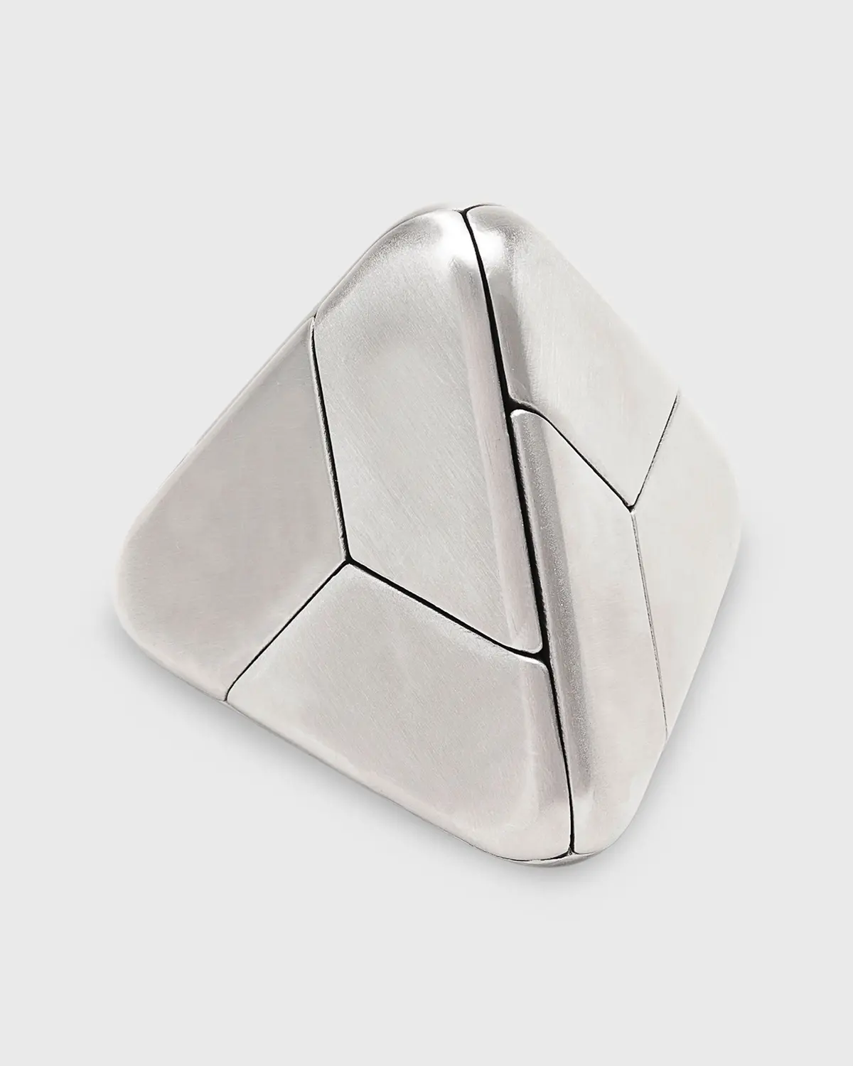 Tetra Puzzle In Brushed Stainless Steel 1