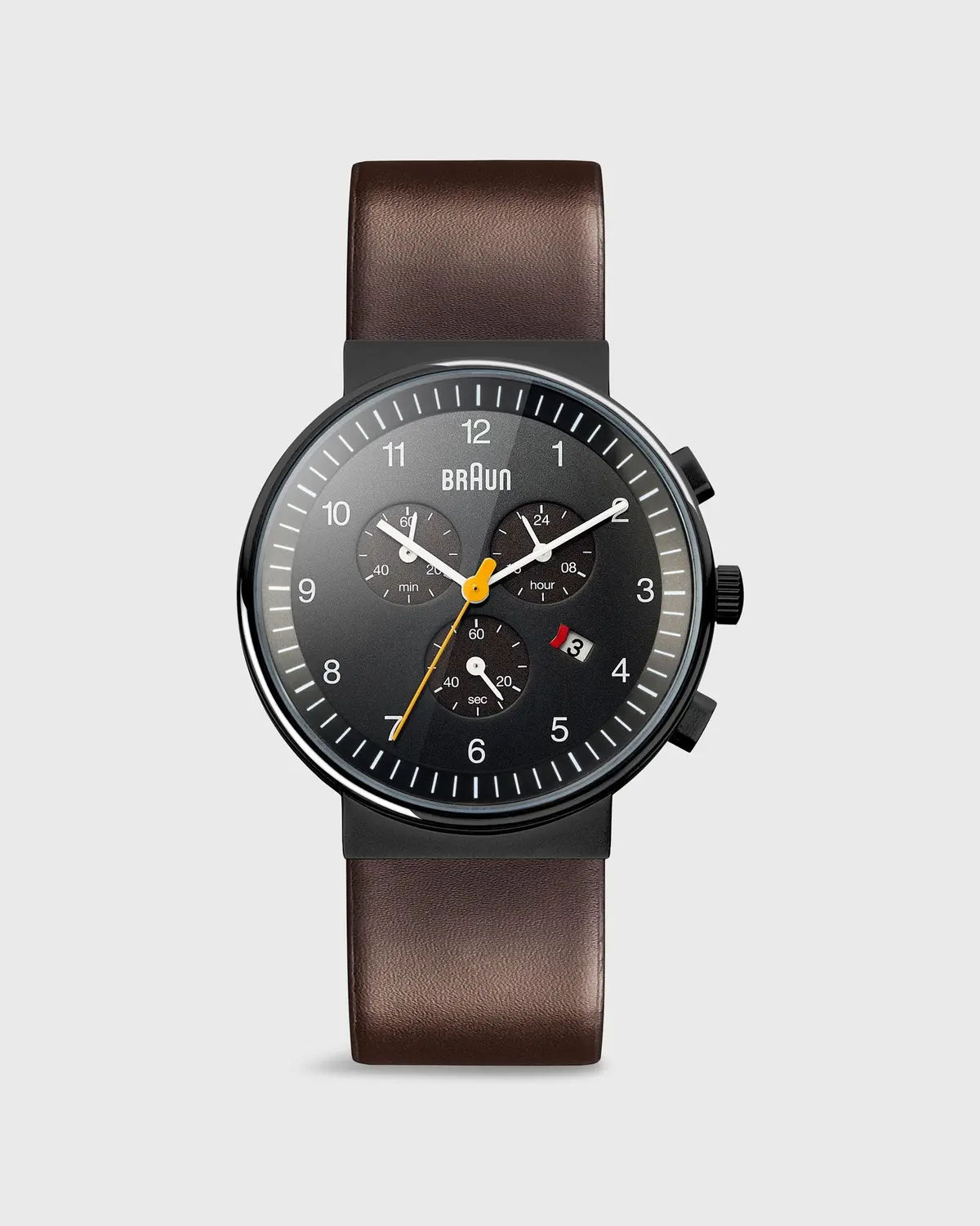 Chronograph Analog Watch In Black/Brown 1