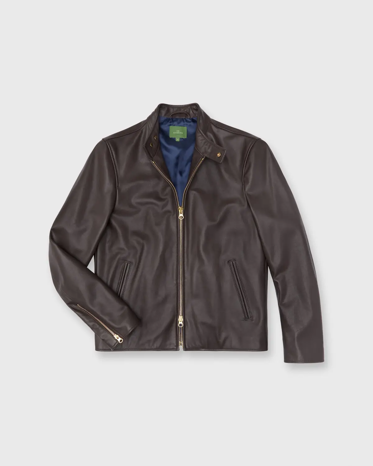 Moto Jacket In Dark Brown Leather 1