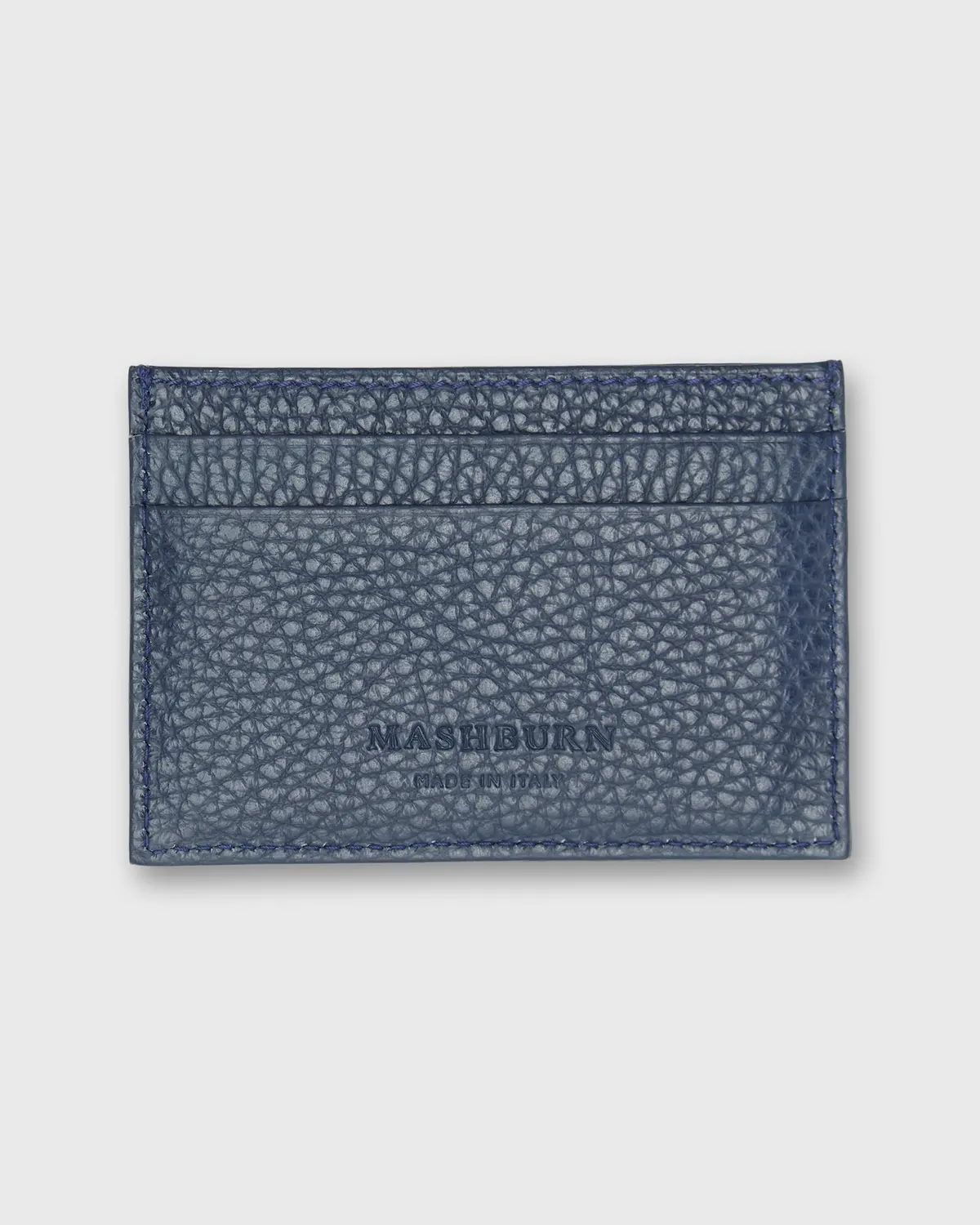 Card Holder In Dark Blue Leather 1