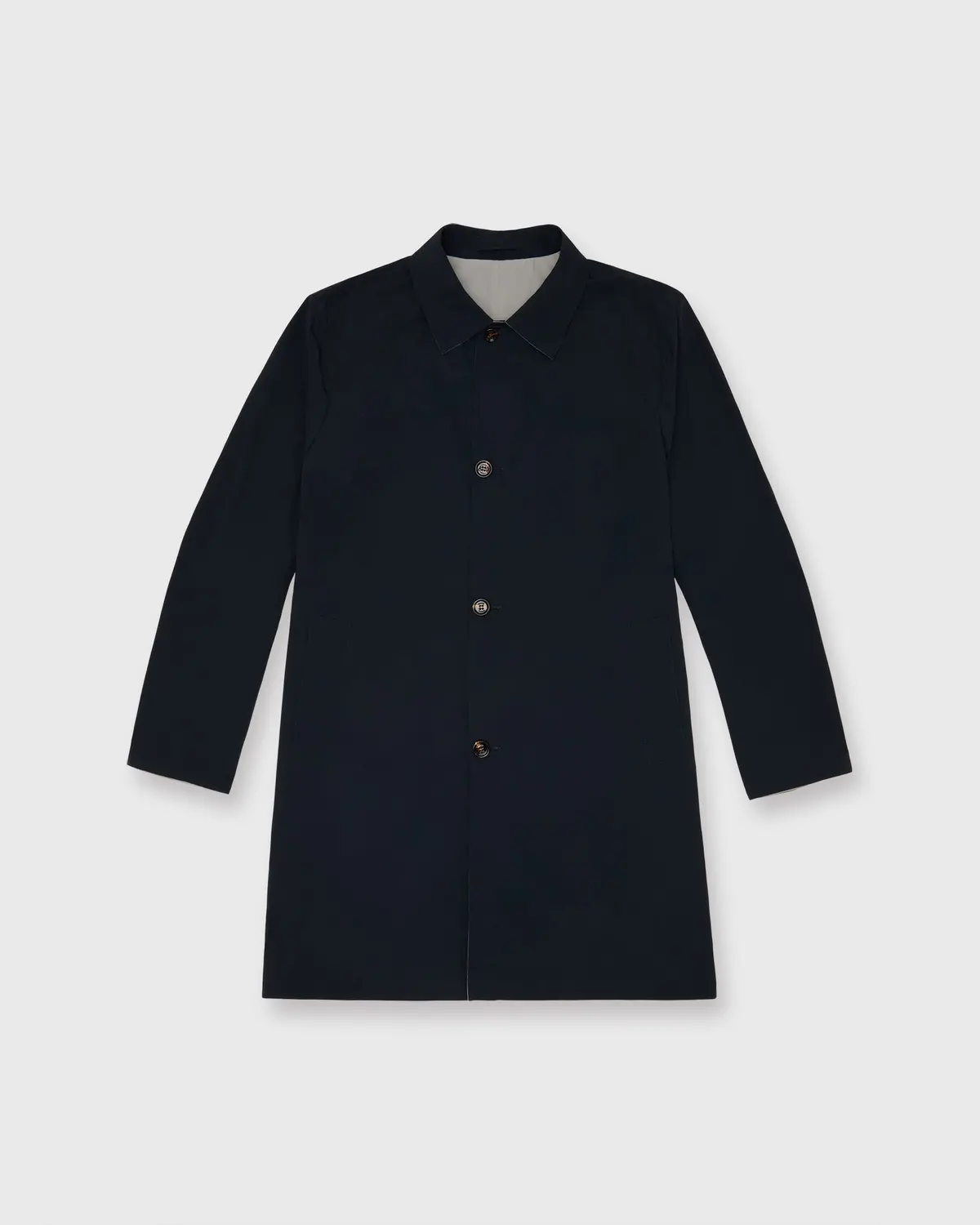 Ben Reversible Coat In Navy/Stone 1