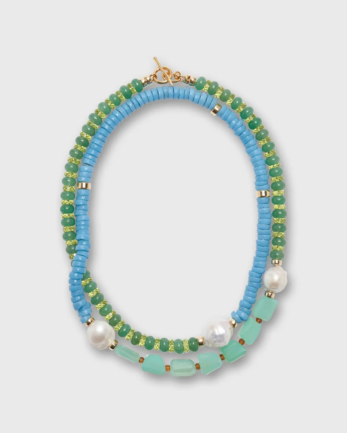 Cabana Necklace In Lime Berry 1