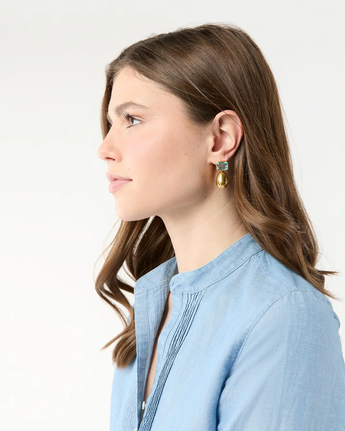 Bean Earrings In Gold 2