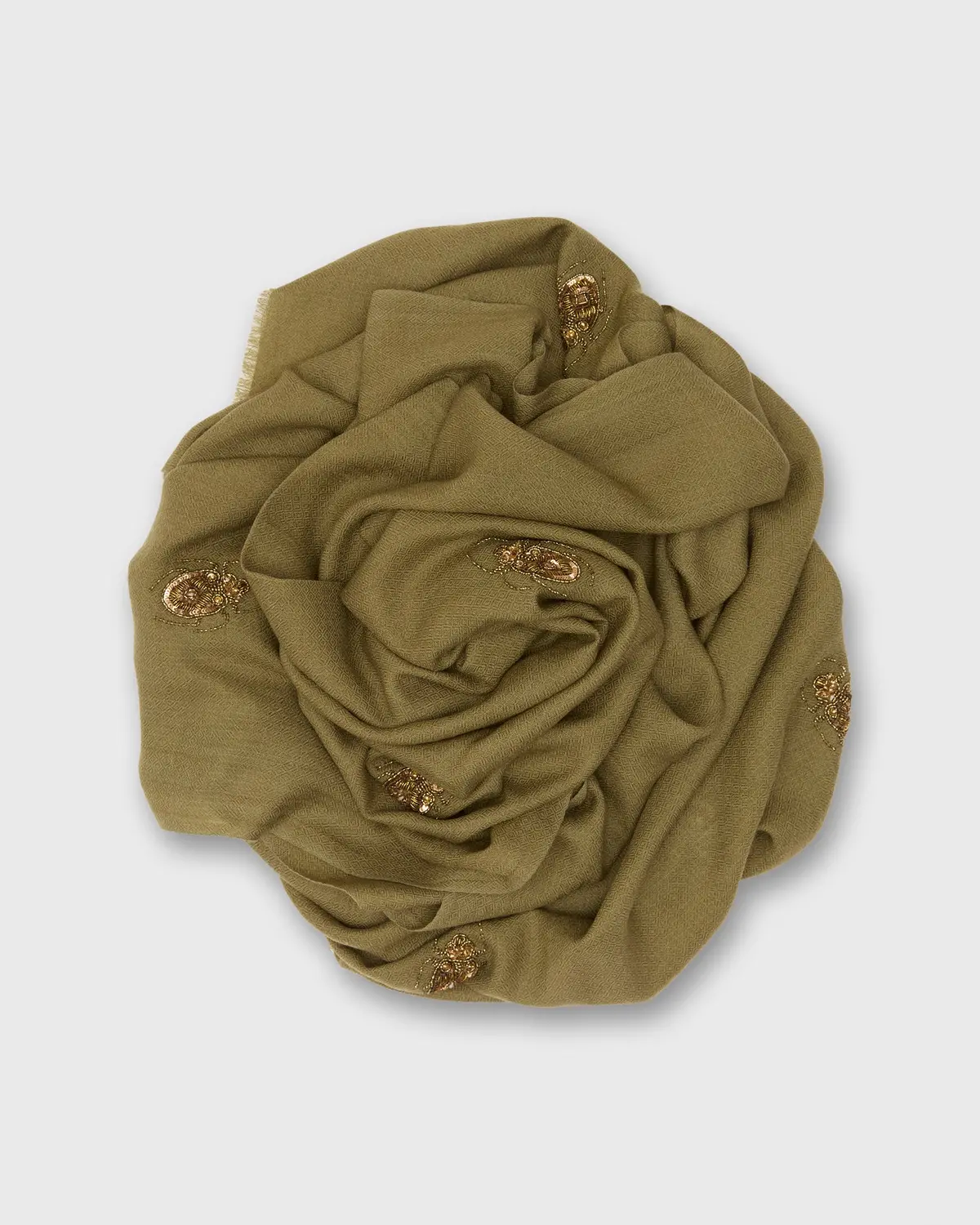 Bugs Scarf In Olive 1
