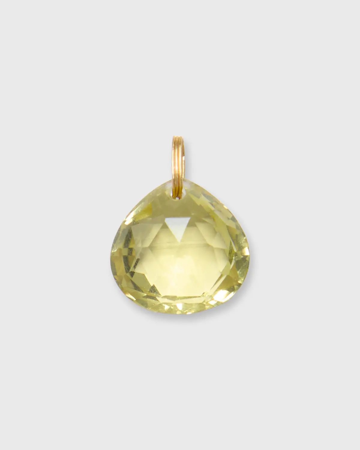 Briolette Pendant In Lemon Quartz 1