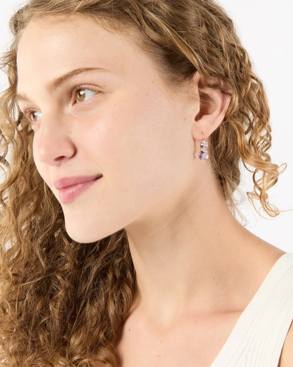 Extra Small Incandescence Earrings In Amethyst 2