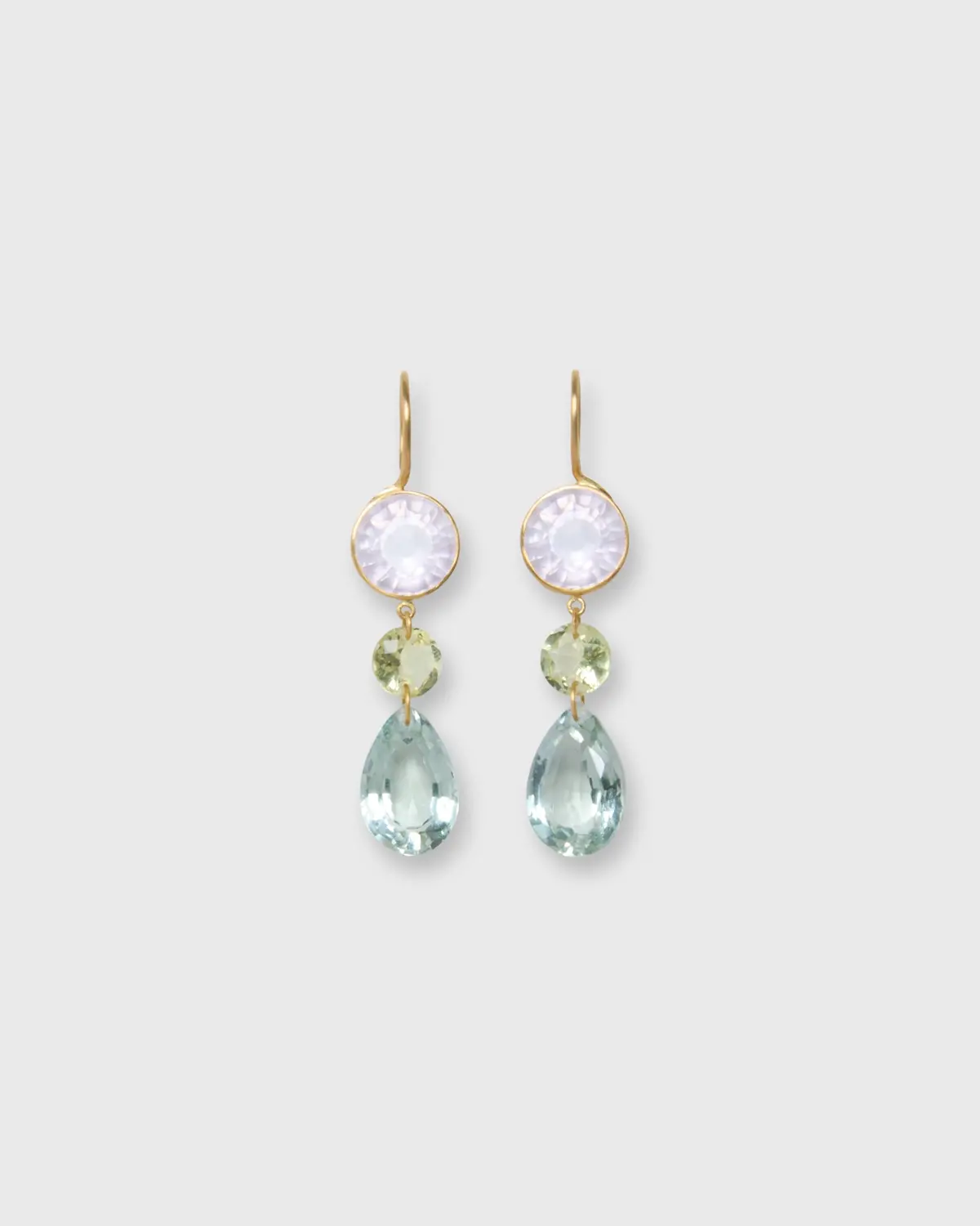 Elizabeth T. Earrings In Multicolored Pastel 1