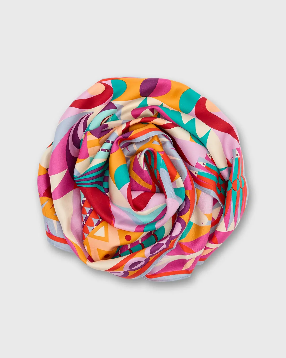 Cleo Square Scarf In Fushsia 1
