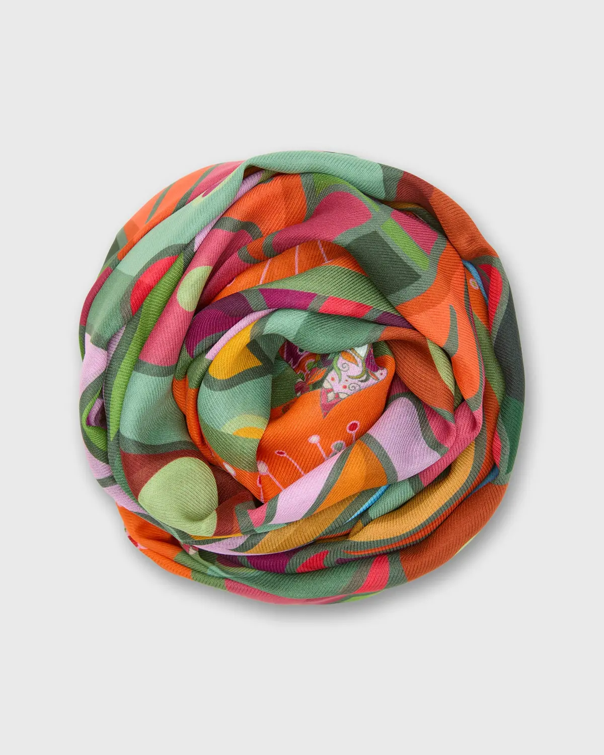 Cotton/Silk Square Scarf In Fatima 1