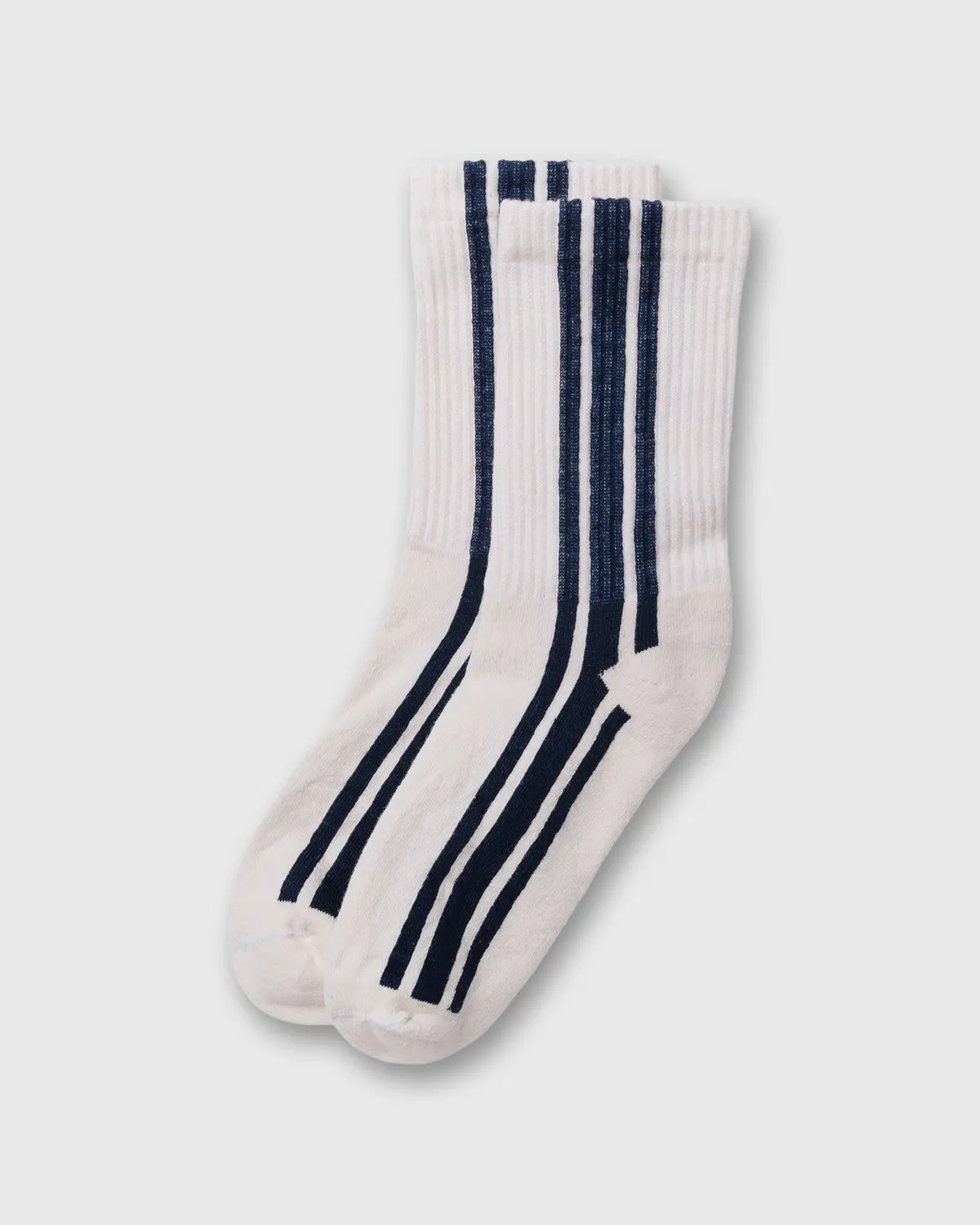 Vertical Stripe Socks In Navy 1