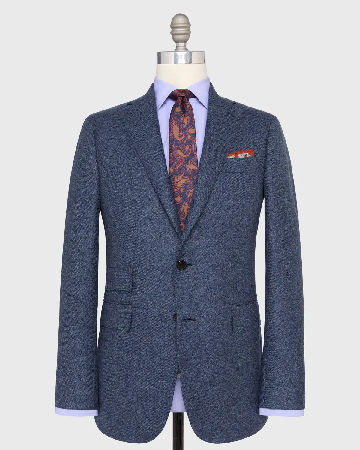 Kincaid No. 4 Jacket In Char Blue Cashmere Flannel 1