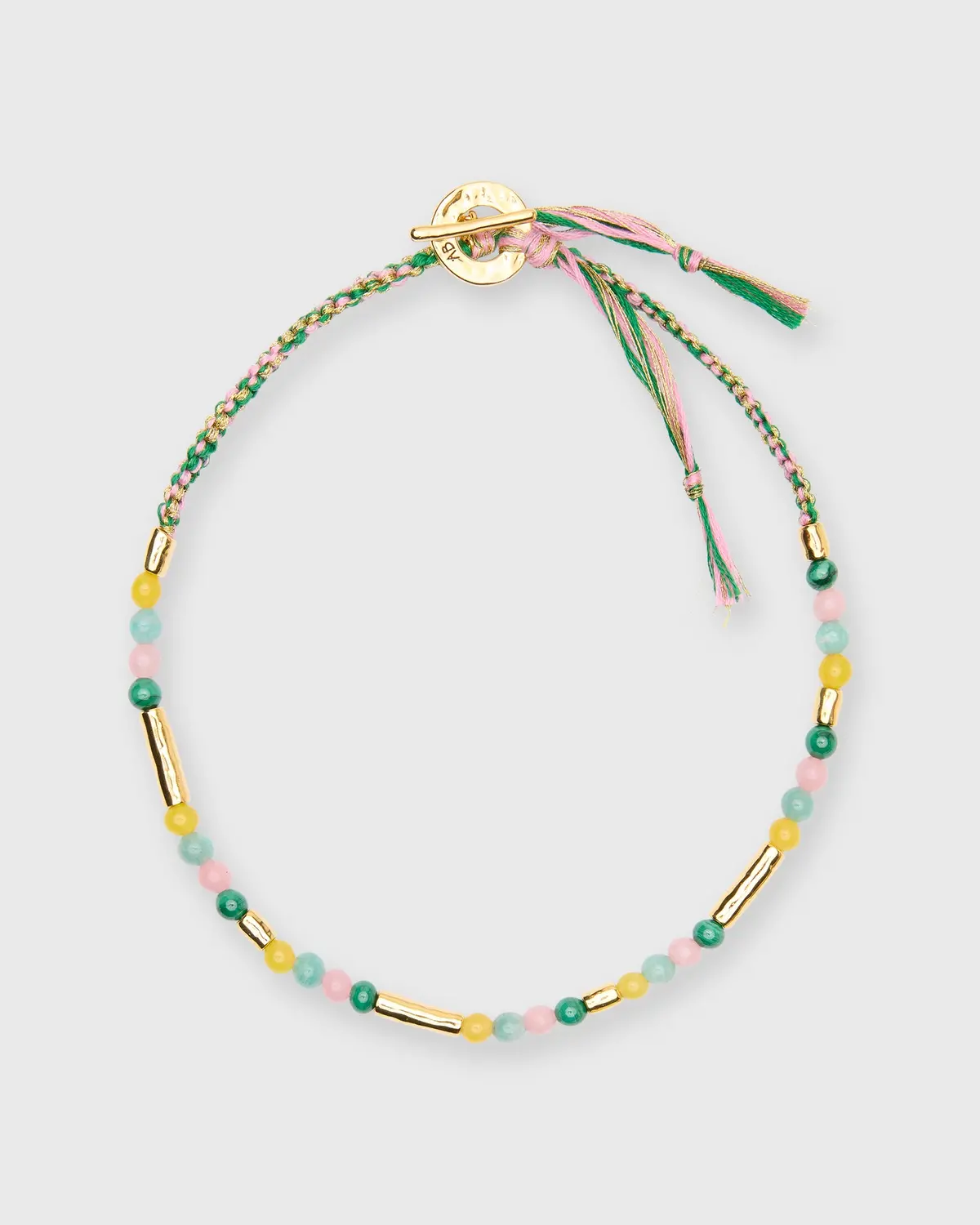 Honolulu Necklace In Pink & Green Multi 1