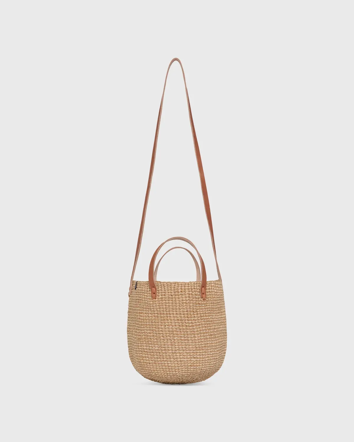 Small Majani Shopper Basket In Natural Brown 1