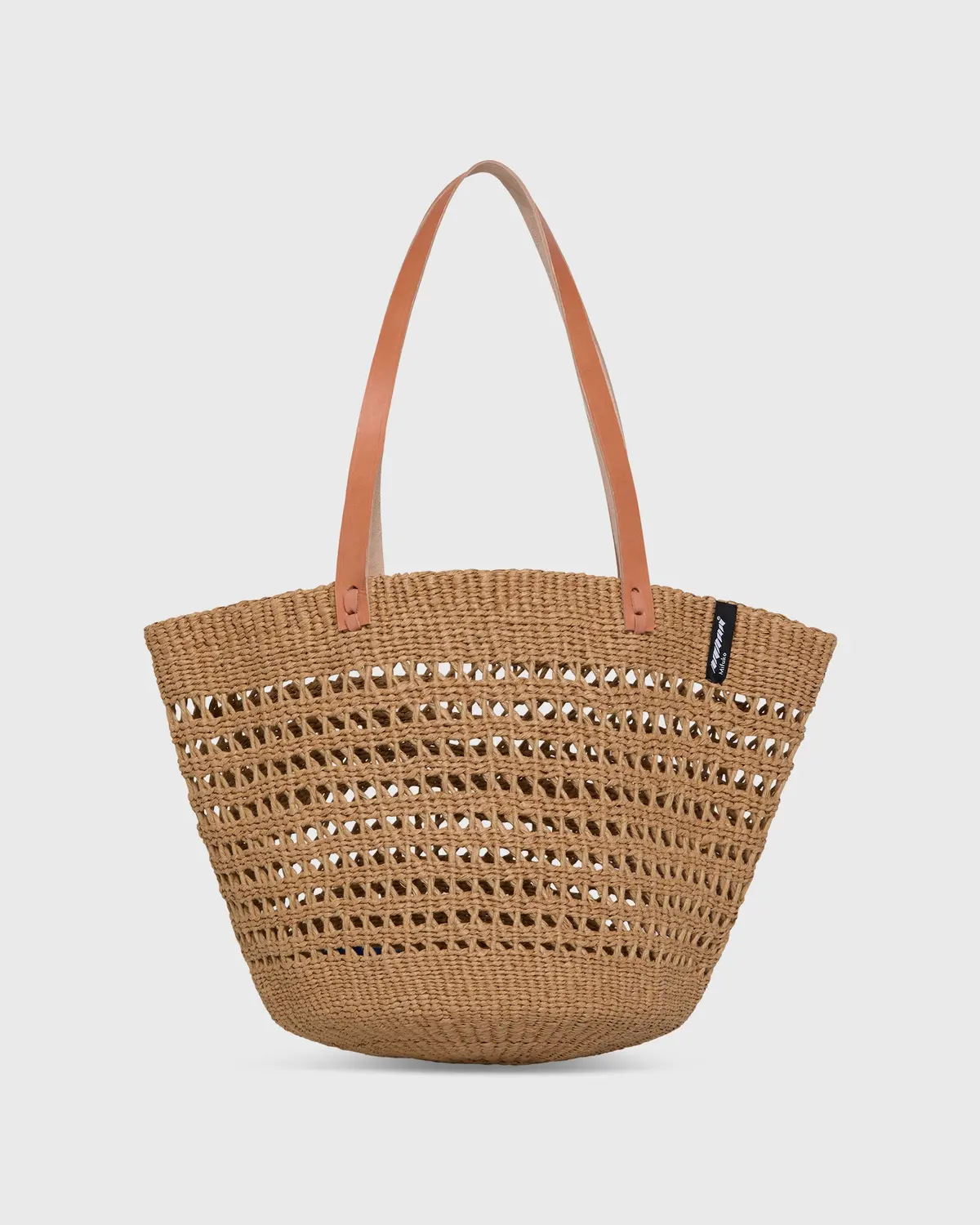 Kiondo Shopper Basket In Brown Open Weave 1