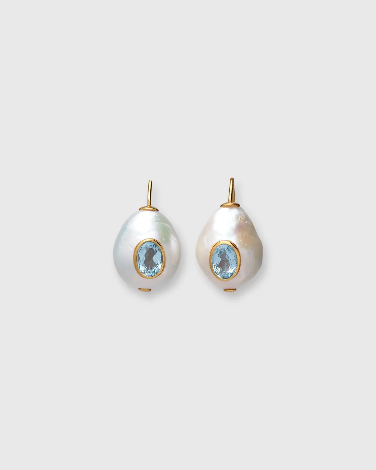 Pearl Pablo Earrings In Blue Topaz 1