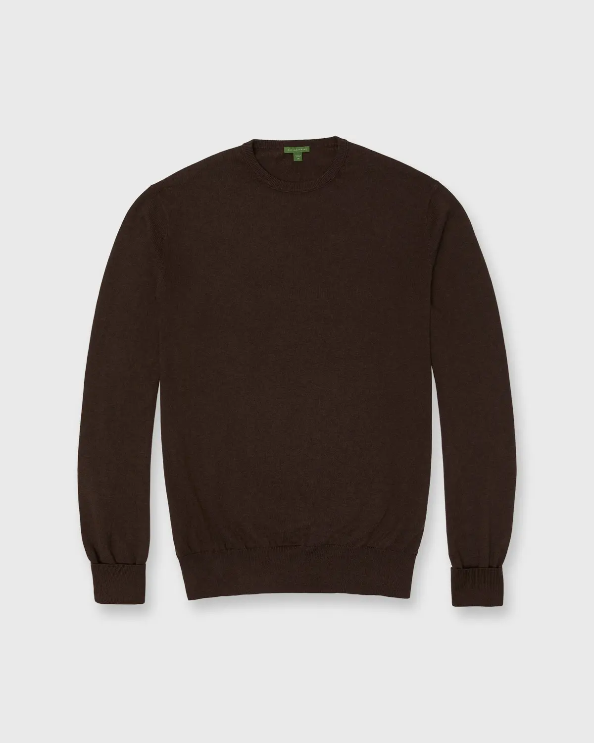 Casual Crewneck Sweater In Brazil Nut Cotton/Cashmere 1