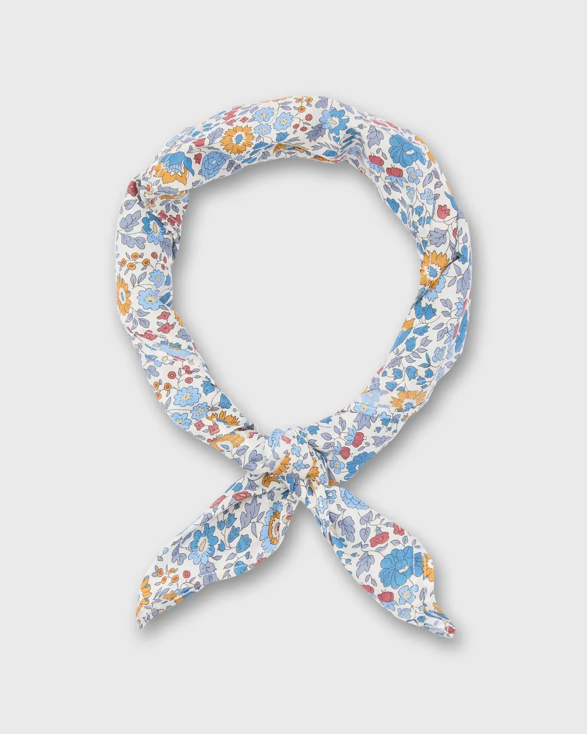Anyway Scarf In Blue/Gold D'anjo Liberty Fabric 1