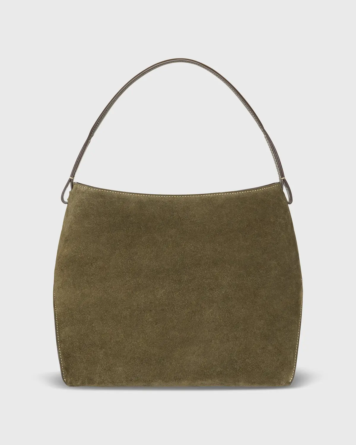 Jude Hobo Bag In Olive Suede/Leather 1