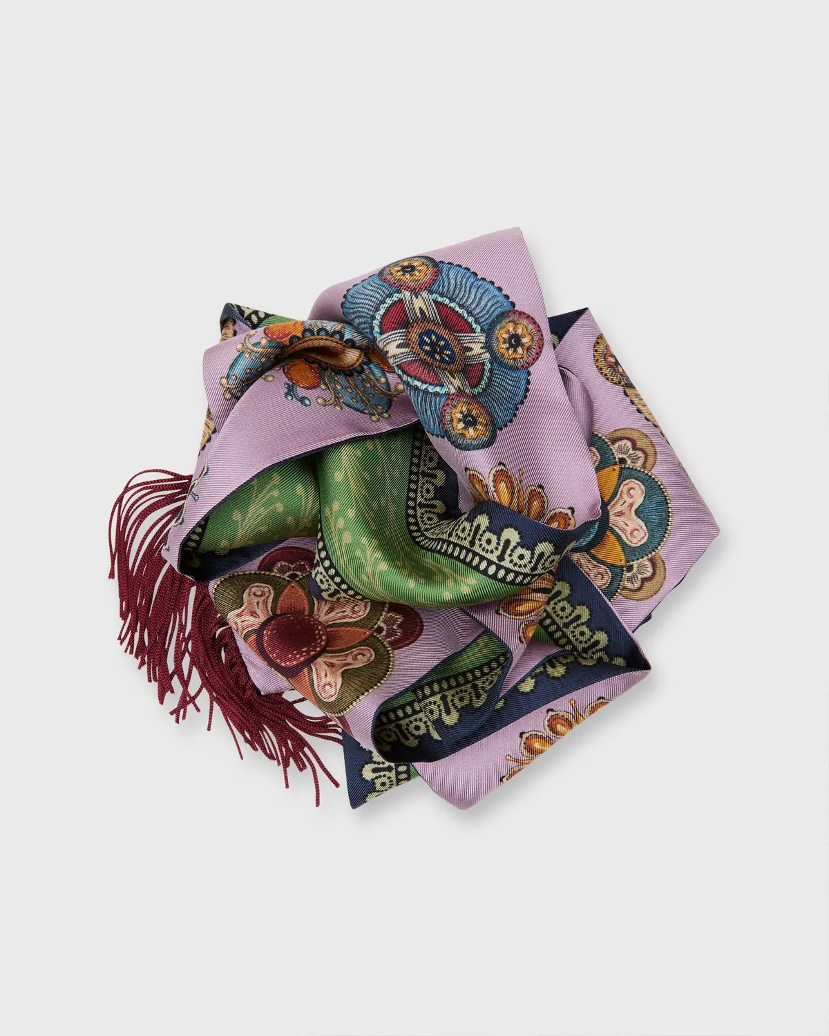 Skinny Scarf In Dusty Pink Nucleus Silk 1