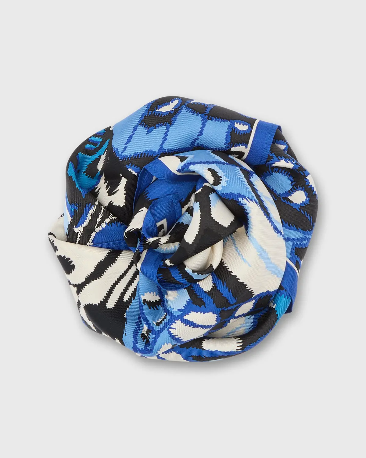 Papillions Square Scarf In Blue 1