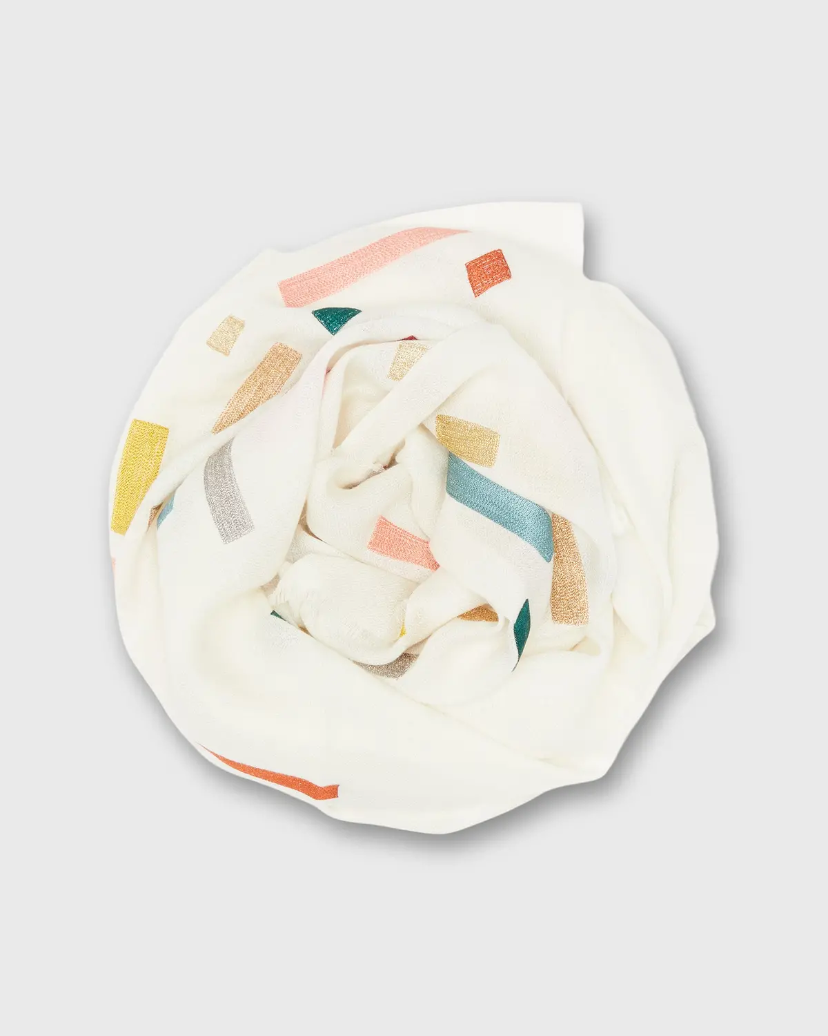 Vertex Vista Scarf In Ivory 1