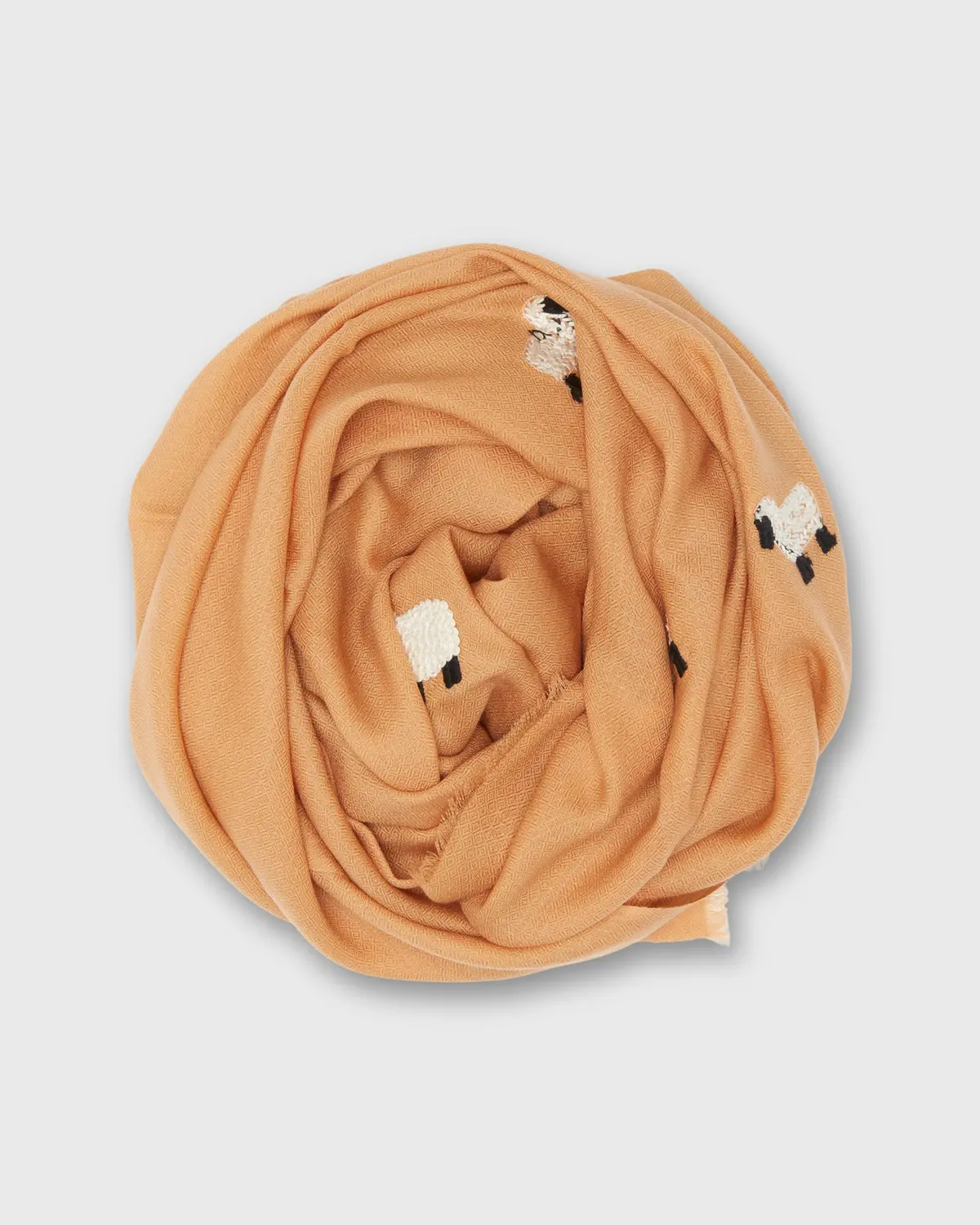 Sheep Scarf In Doe Camel 1