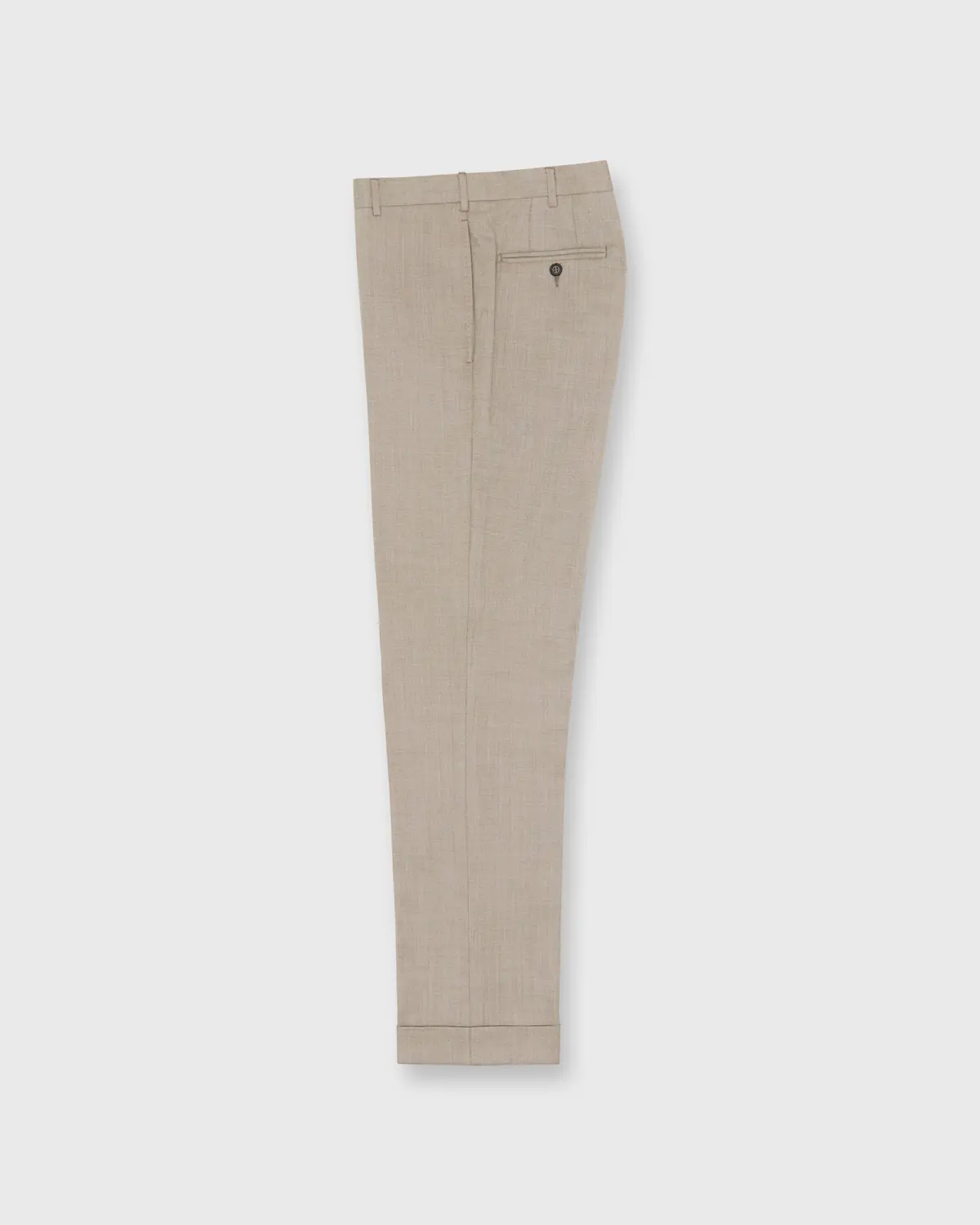 Dress Trouser In Barley Wool Hopsack 1